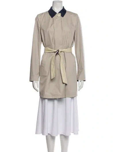 Pre-owned Loro Piana Storm System Trench Coat In Neutral