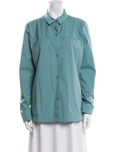 Pre-owned Loro Piana Storm System Utility Jacket In Blue