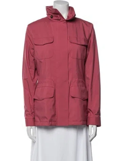 Pre-owned Loro Piana Storm System Utility Jacket In Orange