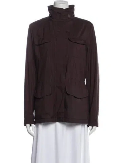 Pre-owned Loro Piana Storm System Utility Jacket In Purple