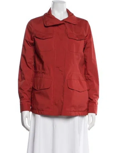 Pre-owned Loro Piana Storm System Utility Jacket In Red