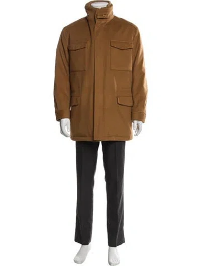 Pre-owned Loro Piana Storm System Vicuña Parka In Brown