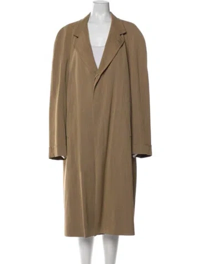 Pre-owned Loro Piana Storm System Wool Coat In Brown