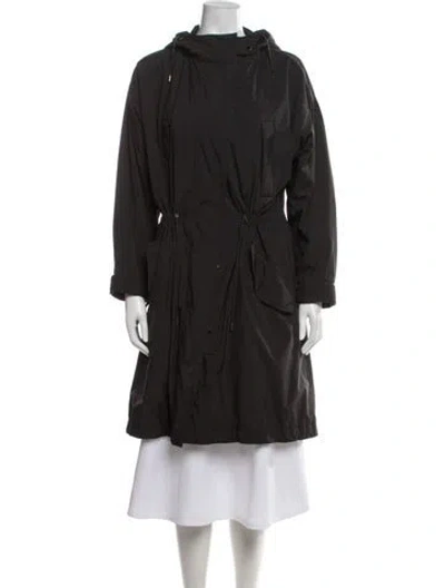 Pre-owned Loro Piana Storm System Wool Parka In Black