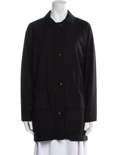 Pre-owned Loro Piana Storm System Zelander Wool Jacket In Black