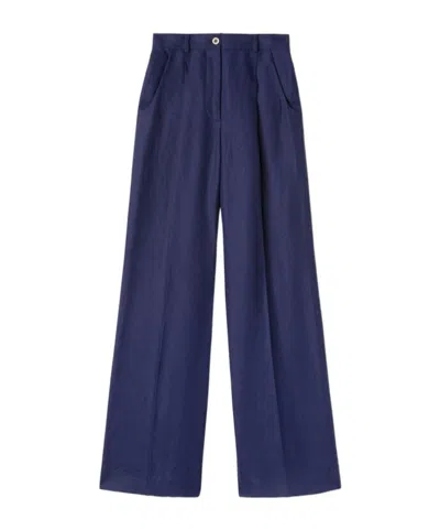 Loro Piana Straight Casual Pants In Blue