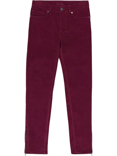 Loro Piana Straight-leg Corduroy Trousers In Red