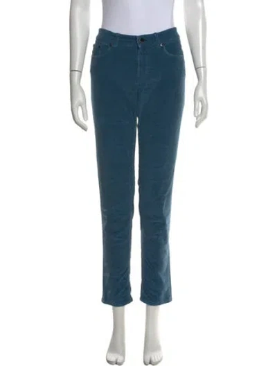Pre-owned Loro Piana Straight Leg Pants In Blue