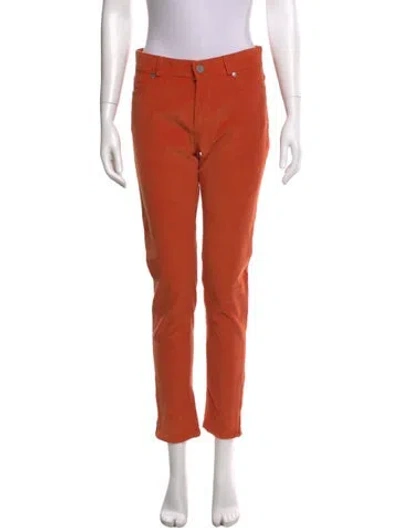 Pre-owned Loro Piana Straight Leg Pants In Orange
