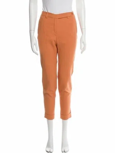 Pre-owned Loro Piana Straight Leg Pants In Orange
