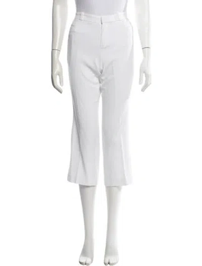 Pre-owned Loro Piana Straight Leg Pants In White
