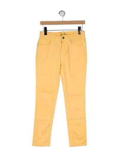 Pre-owned Loro Piana Straight Leg Pants In Yellow