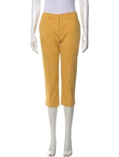 Pre-owned Loro Piana Straight Leg Pants In Yellow
