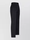 Loro Piana Straight Trousers With Belt Loops And Pockets In Black