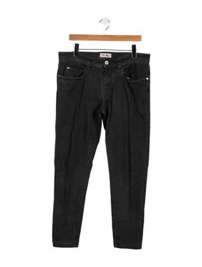 Pre-owned Loro Piana Straight-leg Jeans In Black