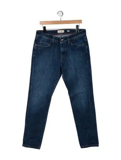 Pre-owned Loro Piana Straight-leg Jeans In Blue