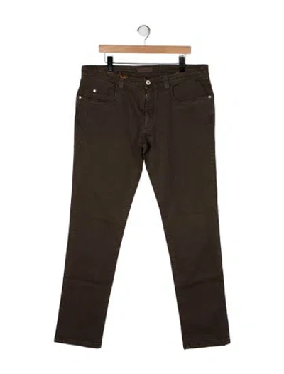 Pre-owned Loro Piana Straight-leg Jeans In Brown