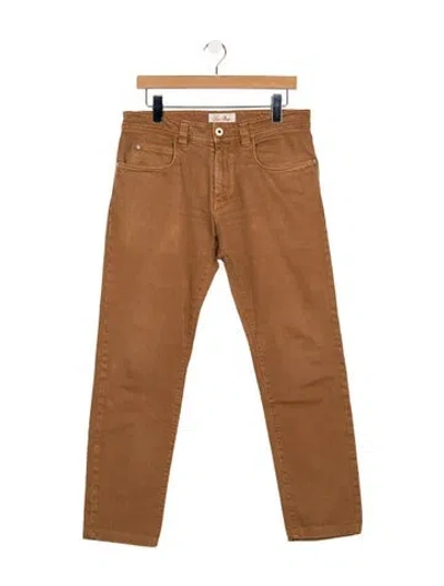 Pre-owned Loro Piana Straight-leg Jeans In Brown