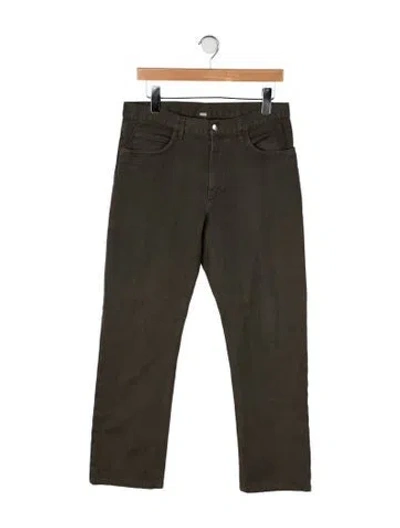 Pre-owned Loro Piana Straight-leg Jeans In Green