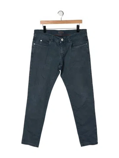 Pre-owned Loro Piana Straight-leg Jeans In Green