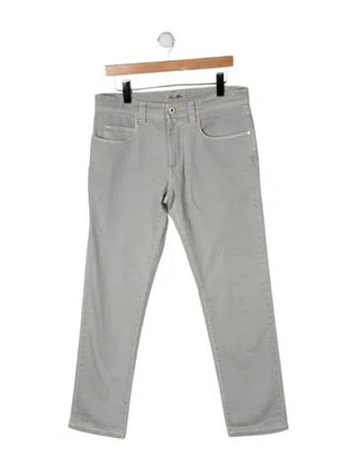 Pre-owned Loro Piana Straight-leg Jeans In Grey