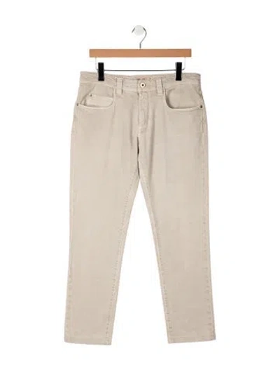 Pre-owned Loro Piana Straight-leg Jeans In Neutral