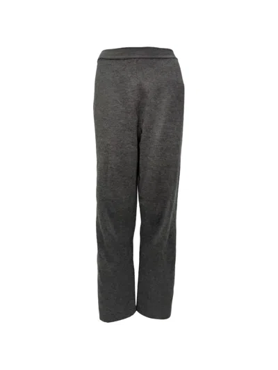 Pre-owned Loro Piana Straight-leg Lounge Trousers In Gray