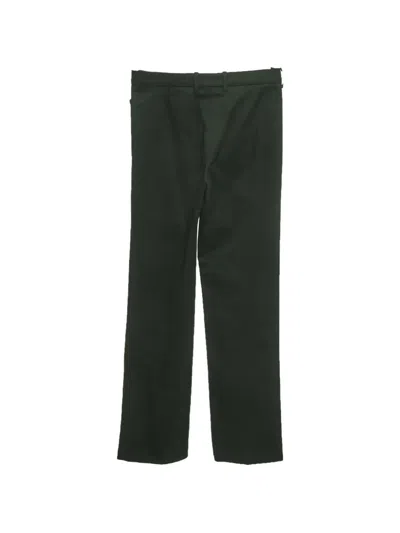 Pre-owned Loro Piana Straight-leg Trousers In Green