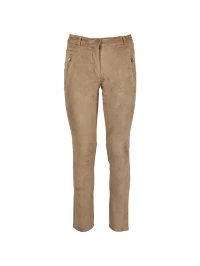 Pre-owned Loro Piana Straight-leg Trousers In Neutral