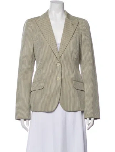 Pre-owned Loro Piana Striped Blazer In Neutral