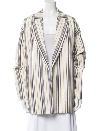 Pre-owned Loro Piana Striped Blazer In Neutral