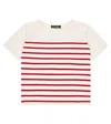 Loro Piana Striped Cotton T-shirt In Fancy Buoy Red/white
