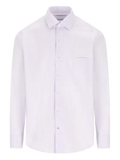 Loro Piana Striped Shirt In White
