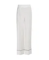 Loro Piana Striped Straight Casual Pants In White