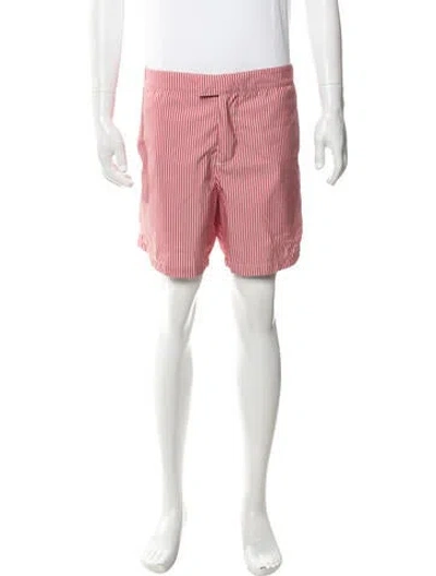 Pre-owned Loro Piana Striped Swim Trunks In Pink