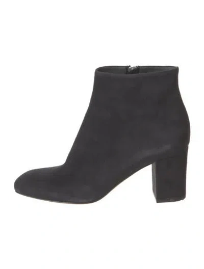 Pre-owned Loro Piana Suede Boots In Black