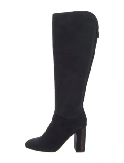 Pre-owned Loro Piana Suede Boots In Blue