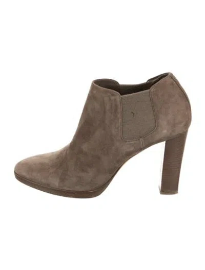 Pre-owned Loro Piana Suede Boots In Brown