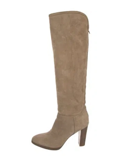 Pre-owned Loro Piana Suede Boots In Neutral