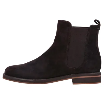 Pre-owned Loro Piana Suede Chelsea Boots In Black