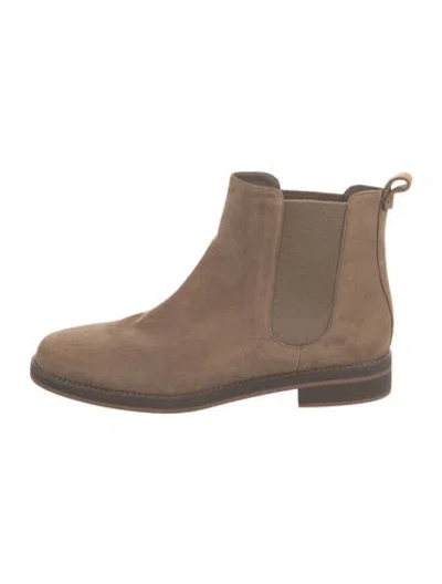 Pre-owned Loro Piana Suede Chelsea Boots In Brown/neutrals