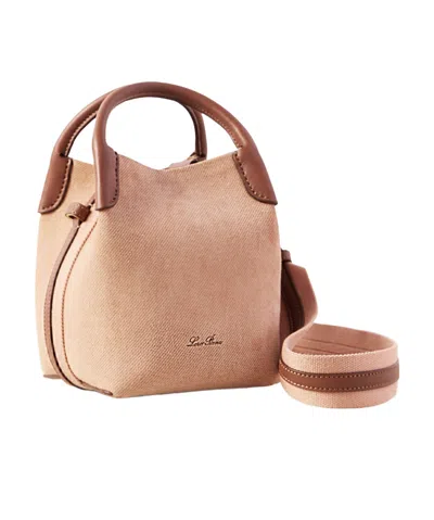 Loro Piana Suede Shoulder Bag In Pink