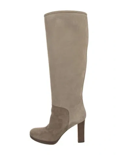 Pre-owned Loro Piana Suede Suede Boots In Neutral