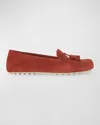 Loro Piana Round Head Business Dress Shoes In Cinnamon Bark