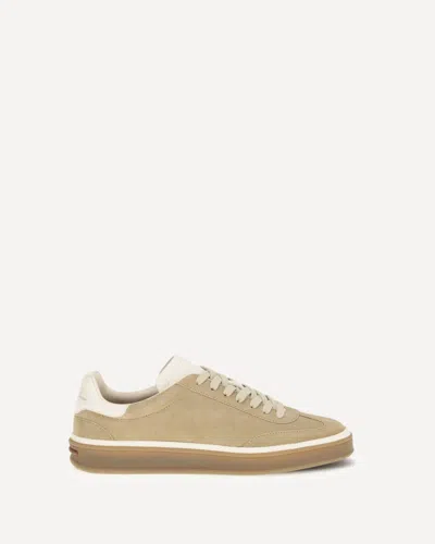Loro Piana Suede Tennis Walk Sneakers In Brown