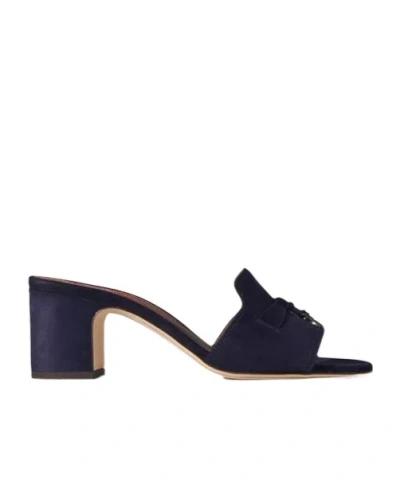 Loro Piana Summer Charms High-heeled Sandals In Black