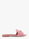 Loro Piana Summer Charms Flat Open-toed Slippers In Pink