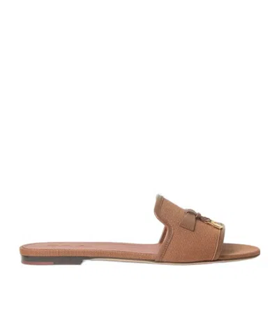 Loro Piana Summer Charms Sandal In Brown