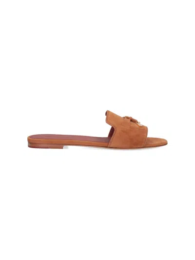 Loro Piana 'summer Charms' Sandals In Brown