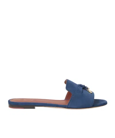 Loro Piana Summer Charms Sandals In Blue